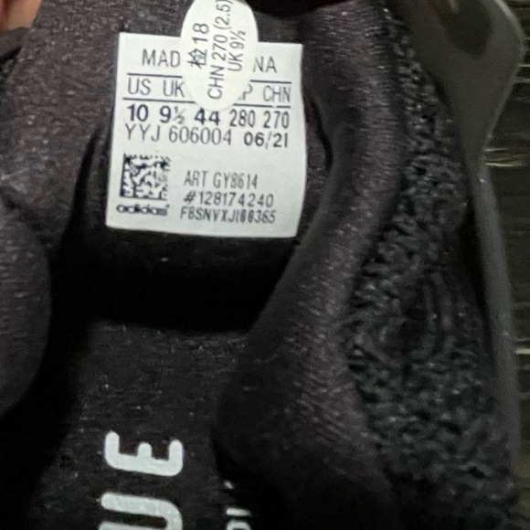 Adidas Ultra Boost 5.0 DNA Core Black Metallic Blue mens size 10 brand new - Picture 6 of 6